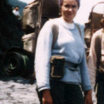 Anette und ihr Traggestellrucksack